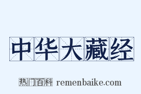 中华大藏经是什么意思的图片